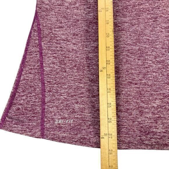 Nike Dri-Fit Track Jacket Womens L Burgundy Quarter Zip Athletic Running Pull On - Picture 14 of 16